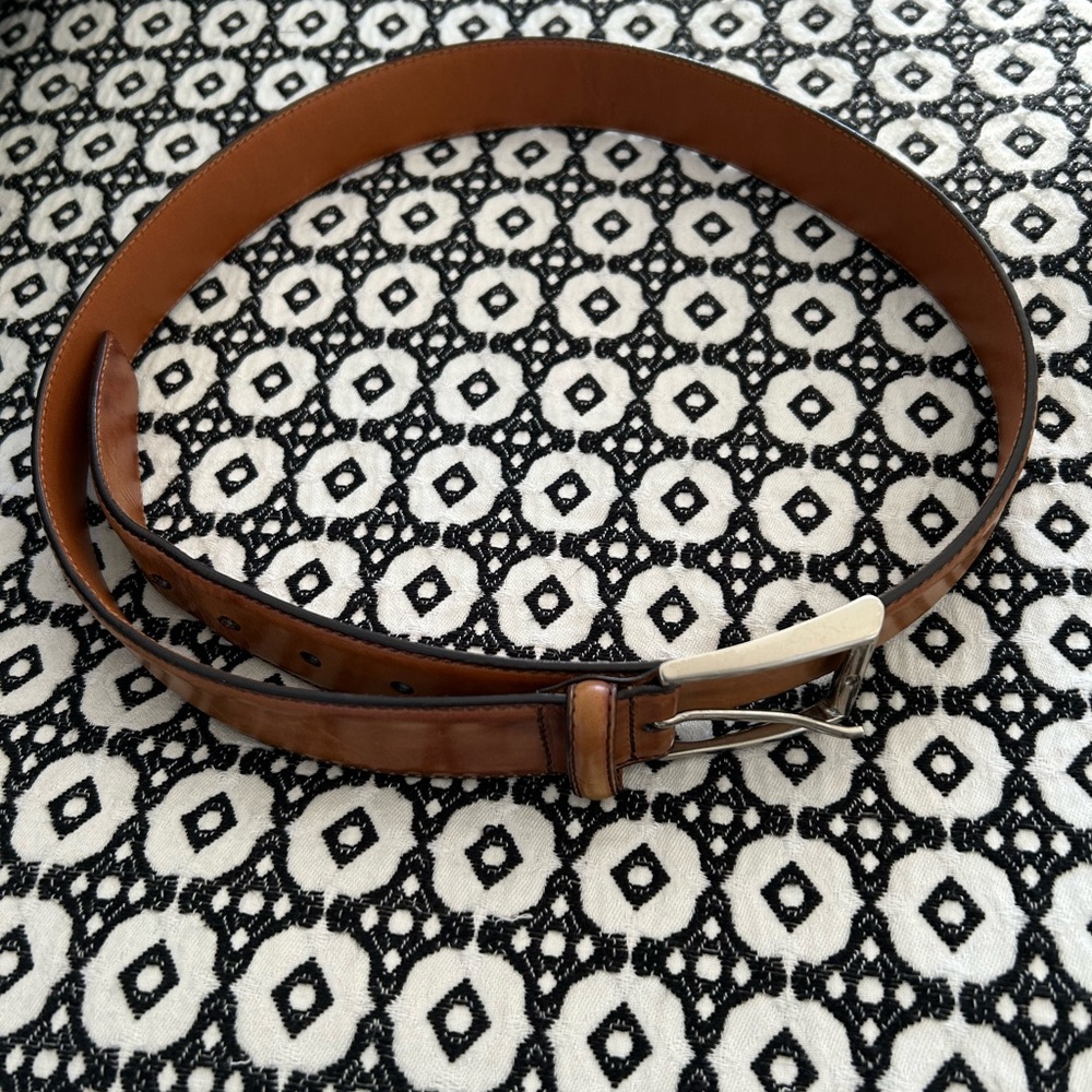 Magnanni  Brown Leather Belt Sz 36
